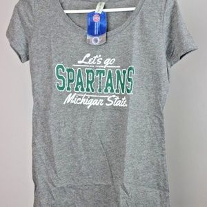 Tops - Michigan State University Scoop Neck T-Shirt Tops - Michigan State University Scoop Neck T-Shirt